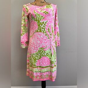 Lilly Pulitzer Sophie Dress UPF 50+ In Pink Sunset Home Slice